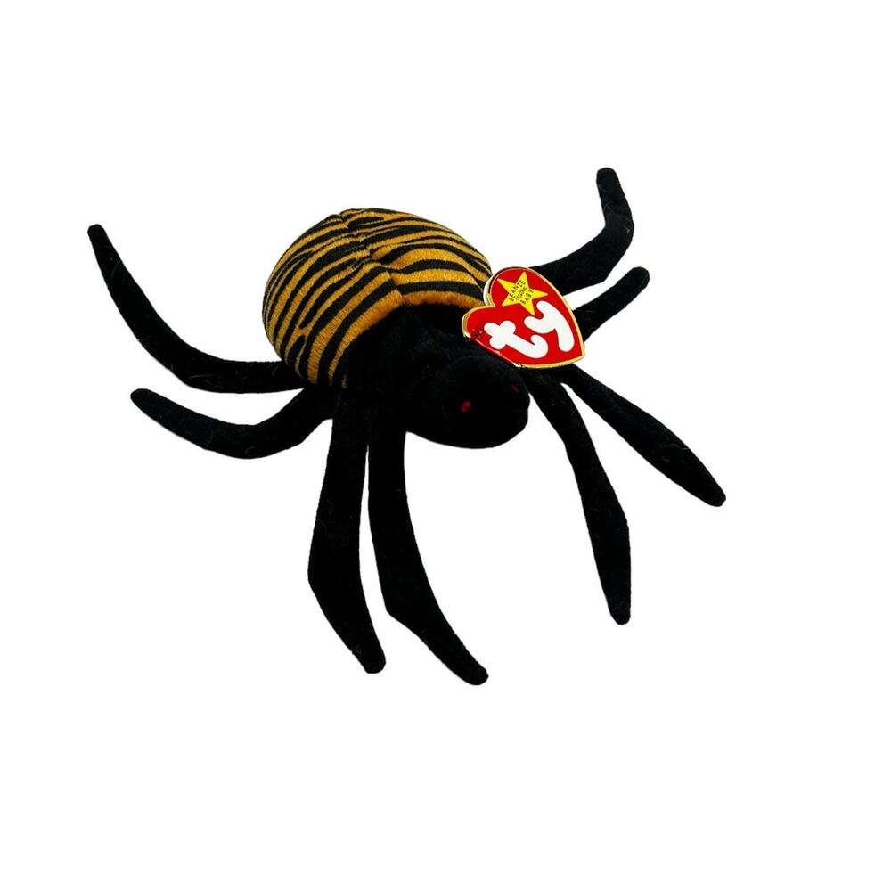 Ty Original Beanie Baby Spinner The Spider Retired 1996 RARE Multiple Errors